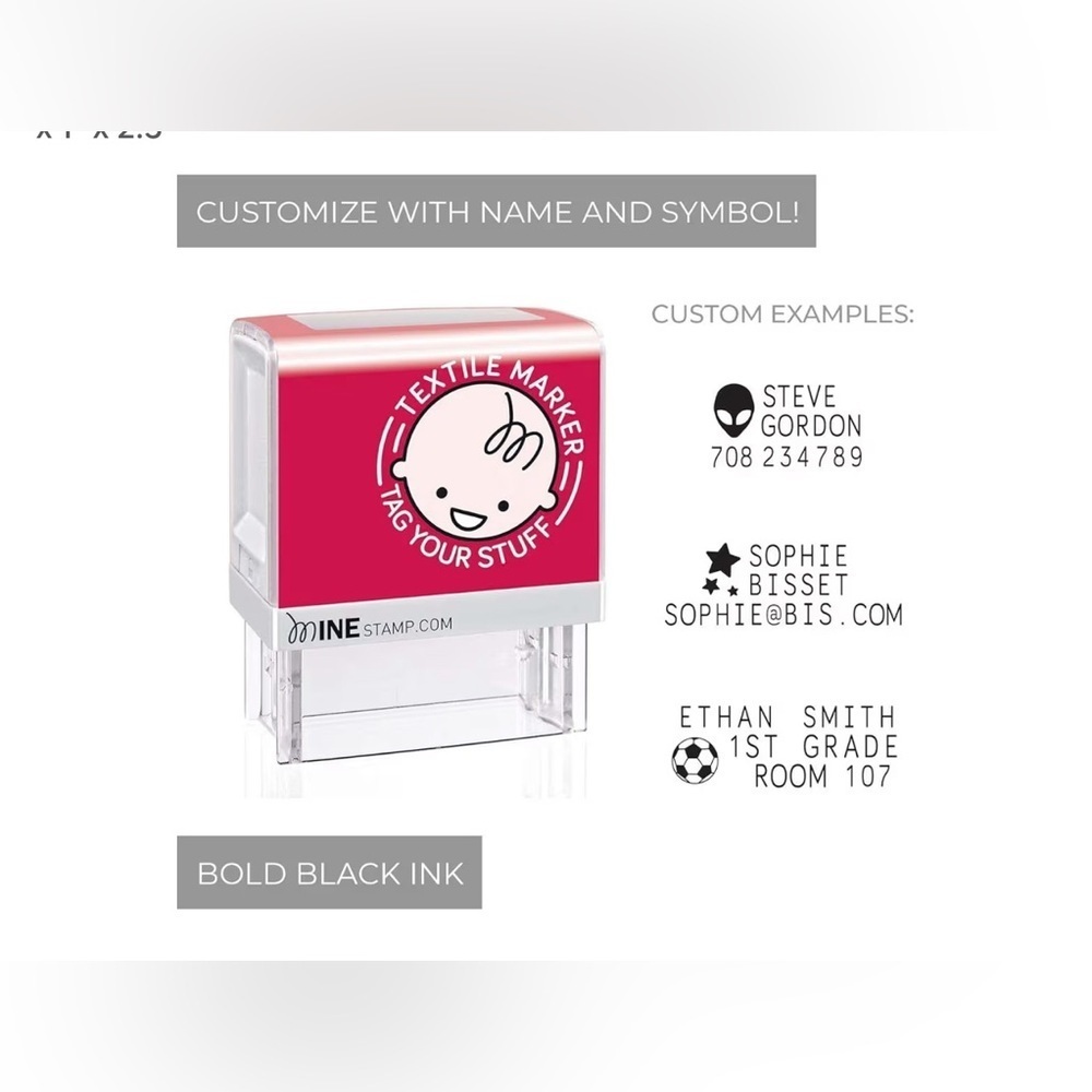 Customizable Textile Marker with Bold Black Ink